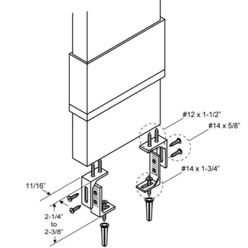 Pilaster Post Anchoring Kit 31056 - Noel's Plumbing Supply