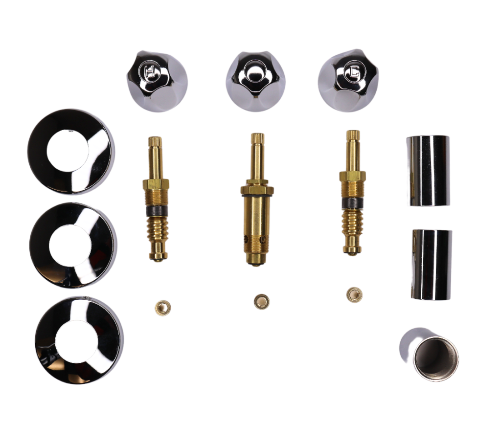 Chrome Plated 3 Handle Rebuild Kit for Speakman - Noel's Plumbing Supply